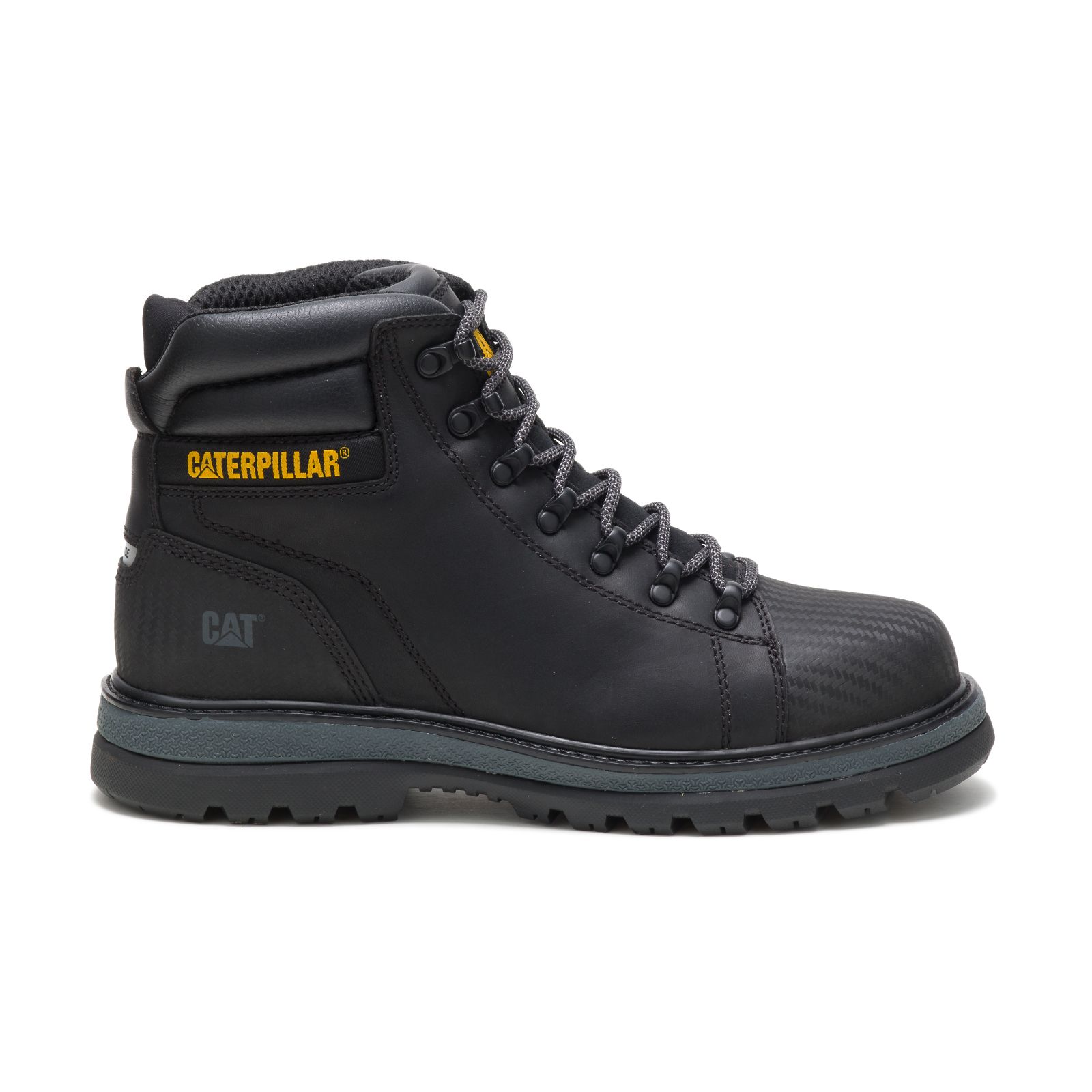 Caterpillar Boots South Africa - Cat Men's Foxfield Steel Toe Work Boots Black XU8072149